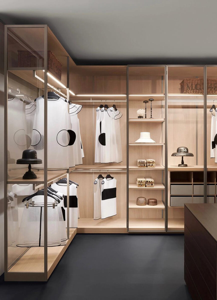 Italian Walk-In Closet Cabine Armadio Notte Aperta G2